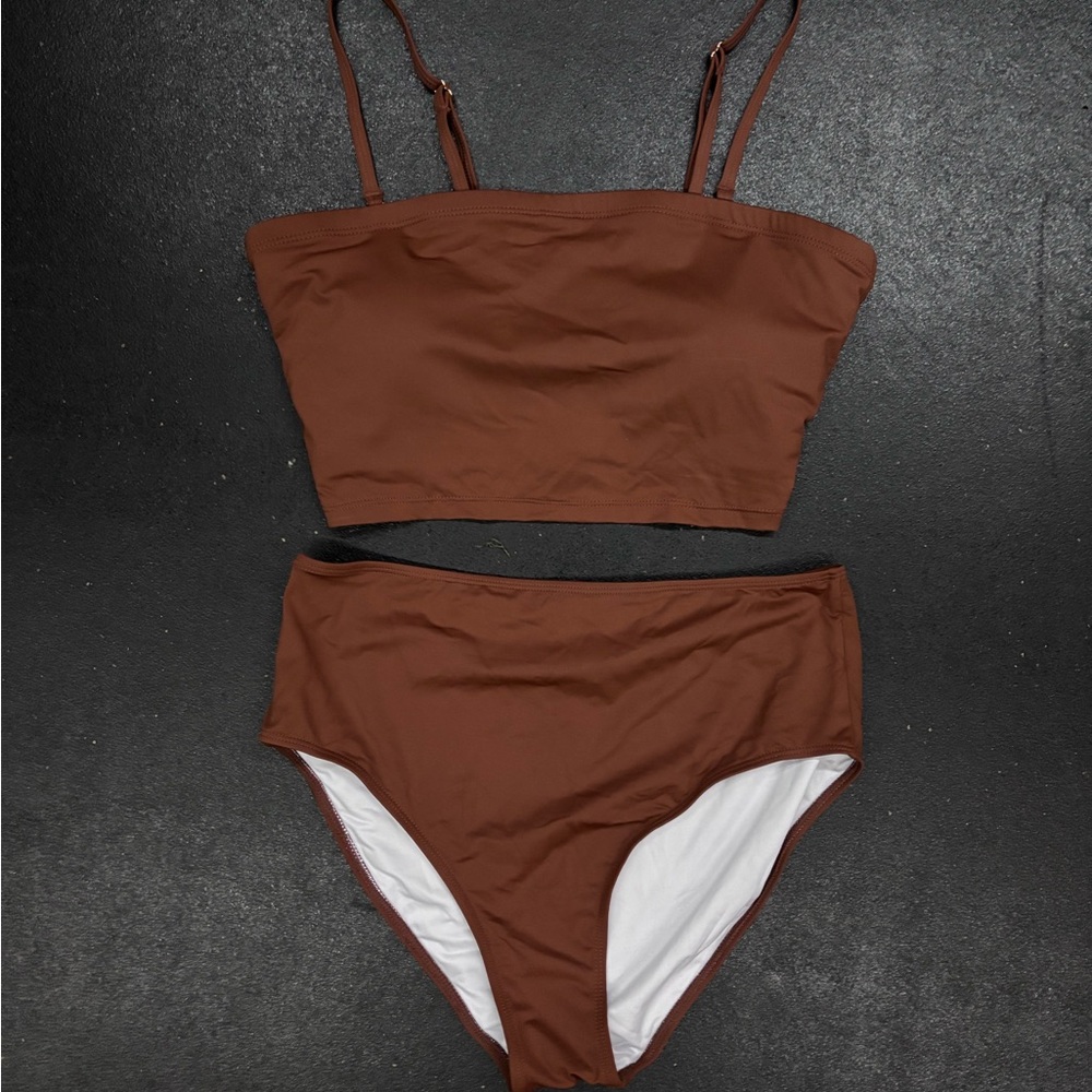 Brown Women's Swimwear Set